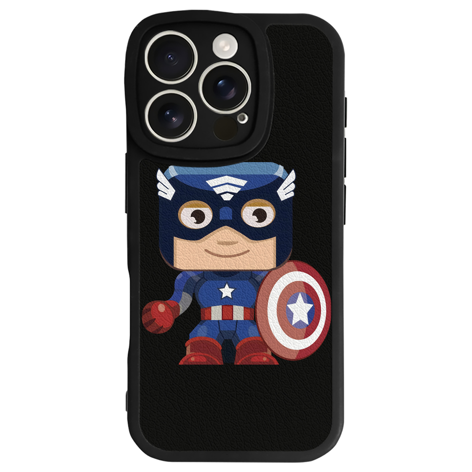 （画像用） アベンジャーズ The Avengers 【iPhone 16シリーズ対応】シリコンスマホケース（レザー調） 材質：シリコン